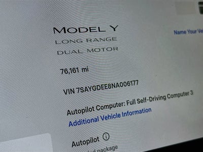 2022 Tesla Model Y Long Range