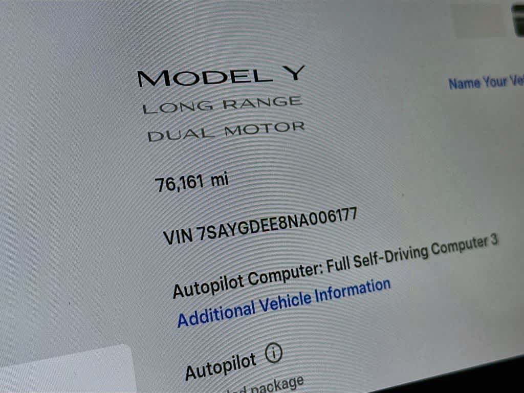2022 Tesla Model Y Long Range
