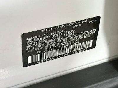 2022 Subaru WRX Premium