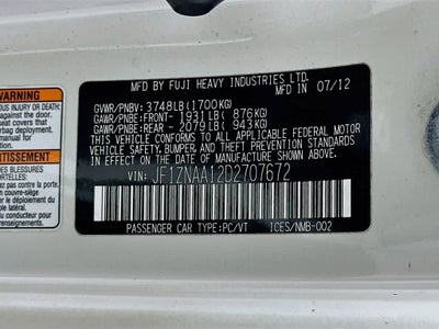2013 Scion FR-S Base