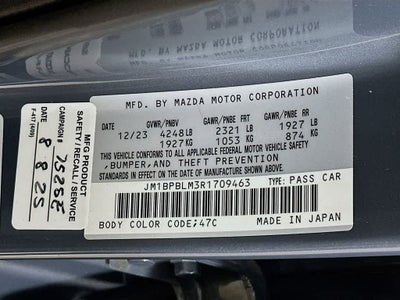2024 Mazda Mazda3 Hatchback 2.5 S Carbon Edition