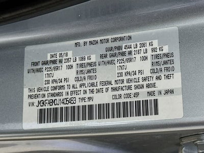 2018 Mazda Mazda CX-5 Sport