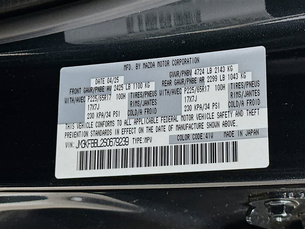 2025 Mazda Mazda CX-5 2.5 S Select Package