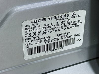 2017 INFINITI Q50 3.0t Sport