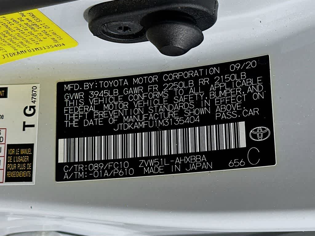 2021 Toyota Prius L Eco