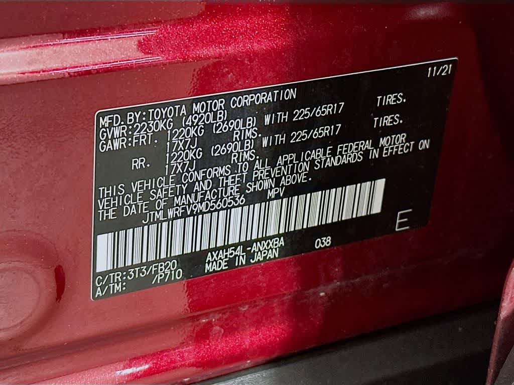 2021 Toyota RAV4 Hybrid LE