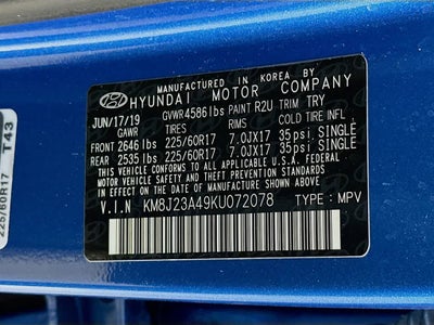 2019 Hyundai Tucson SE