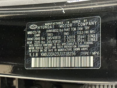 2018 Hyundai Tucson Limited