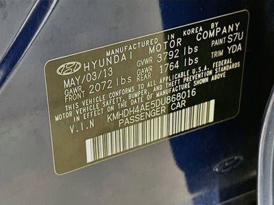 2013 Hyundai Elantra Limited