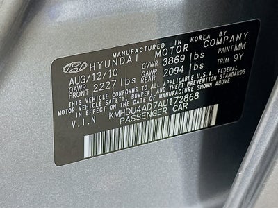 2010 Hyundai Elantra GLS