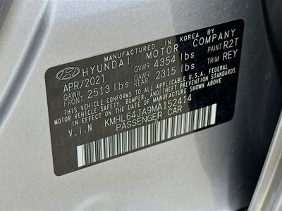 2021 Hyundai Sonata SEL