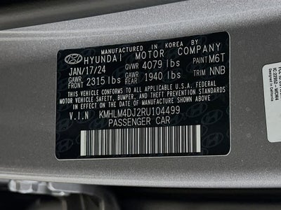 2024 Hyundai Elantra Hybrid Blue