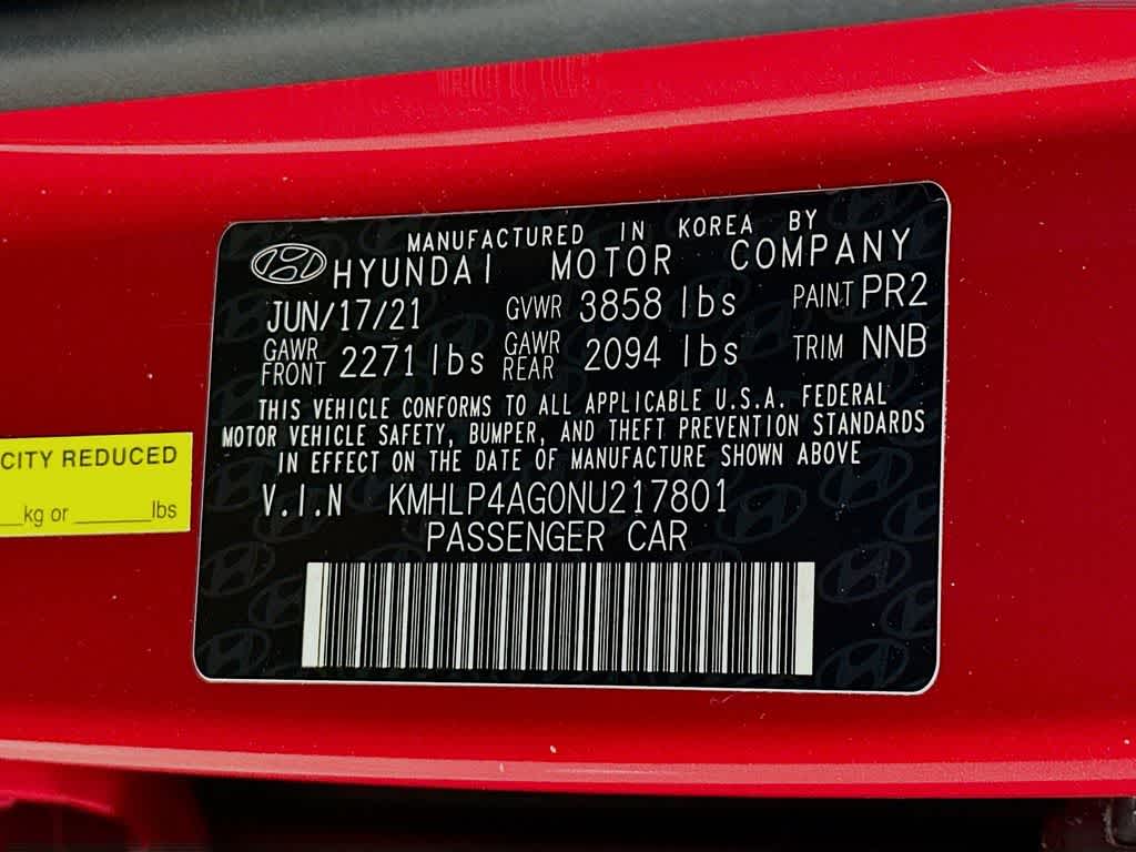 2022 Hyundai Elantra Limited