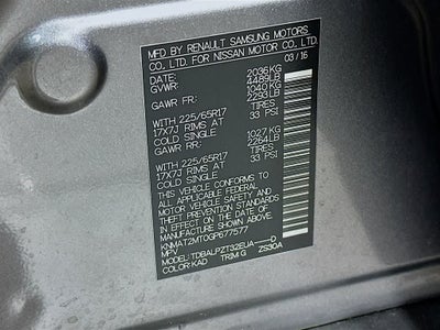 2016 Nissan Rogue S