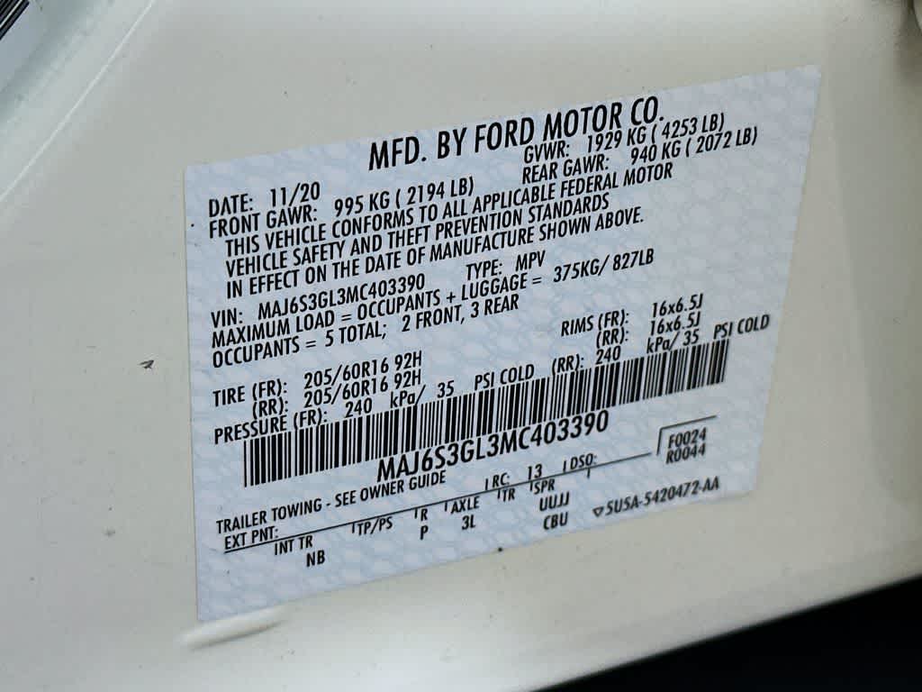 2021 Ford EcoSport SE