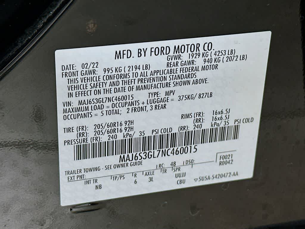 2022 Ford EcoSport SE