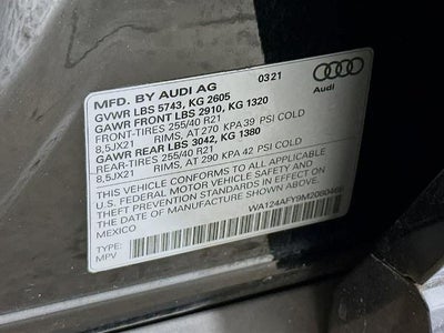 2021 Audi SQ5 Sportback Premium Plus