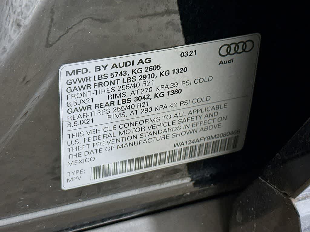 2021 Audi SQ5 Sportback Premium Plus