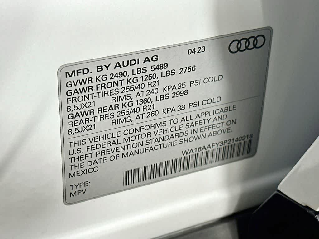 2023 Audi Q5 Sportback S line Prestige