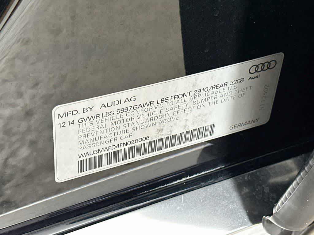 2015 Audi A8 L 3.0L TDI