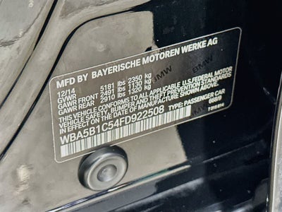 2015 BMW 535i 535i