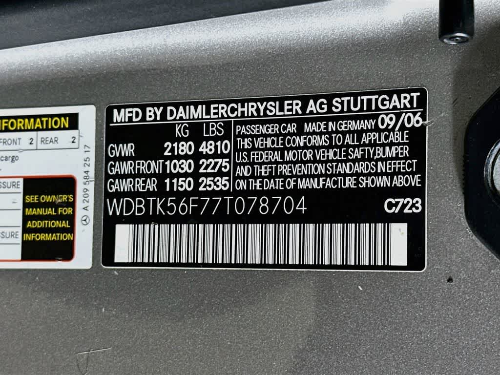 2007 Mercedes-Benz CLK350 3.5L