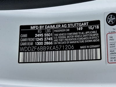 2019 Mercedes-Benz AMG® E 53 AMG® E 53