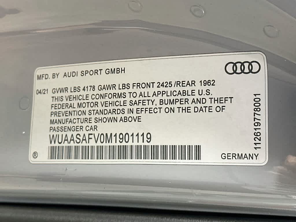 2021 Audi TT RS 2.5T