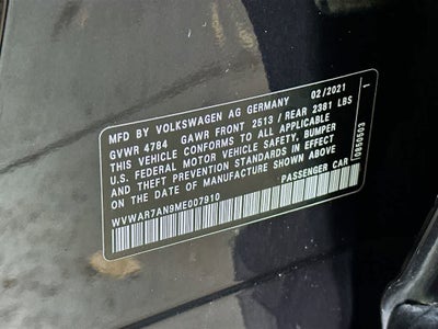 2021 Volkswagen Arteon SE