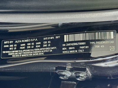 2018 Alfa Romeo Giulia Base