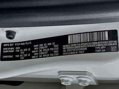 2016 FIAT 500X Easy