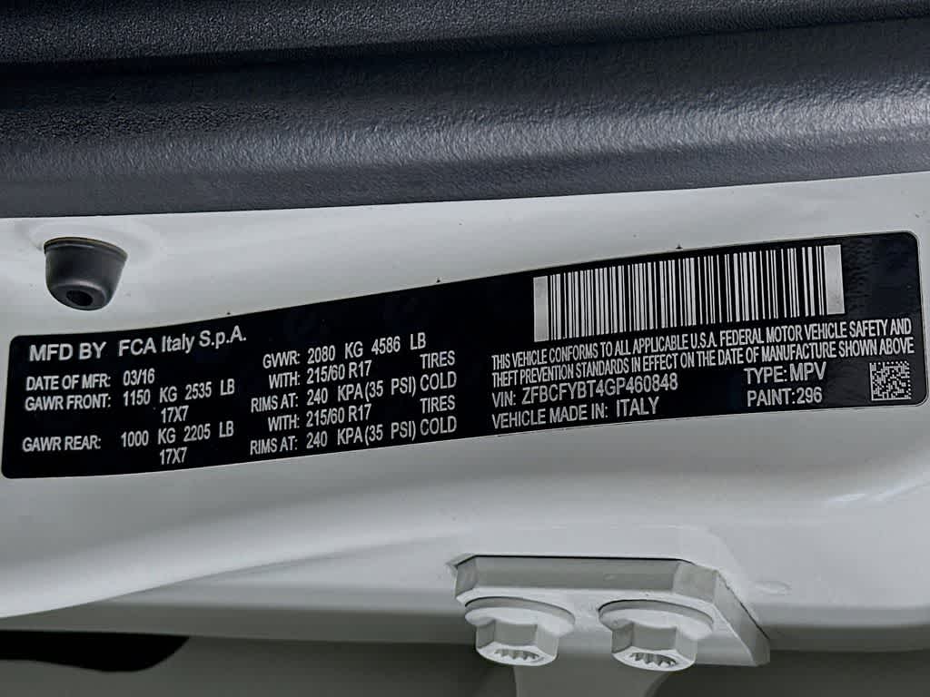 2016 FIAT 500X Easy