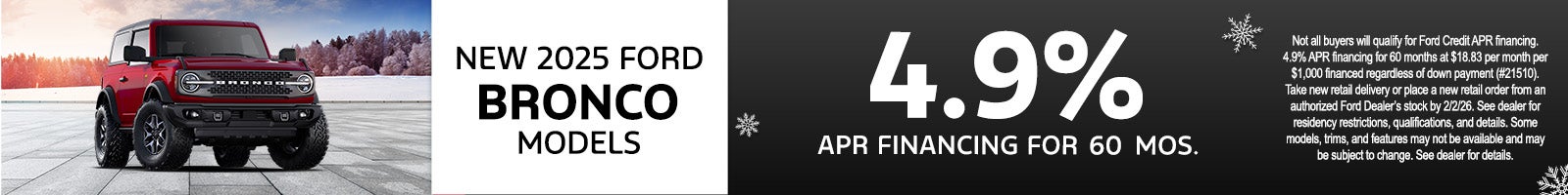 New 2025 Ford Bronco Models