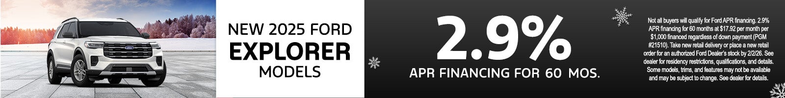 New 2025 Ford Explorer Models