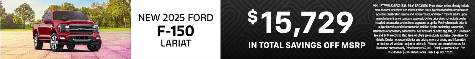New 2025 Ford F-150 Lariat