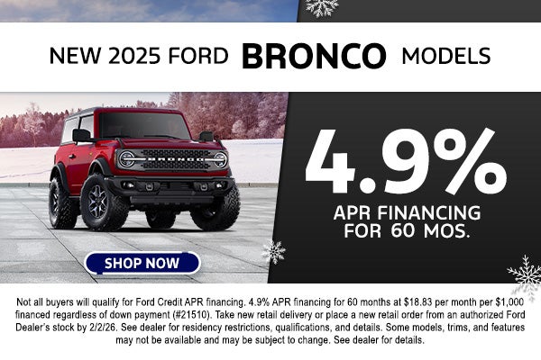 NEW 2025 FORD BRONCO MODELS