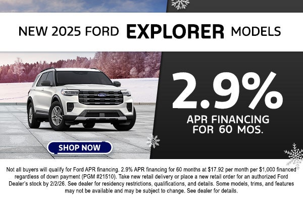 NEW 2025 FORD EXPLORER MODELS