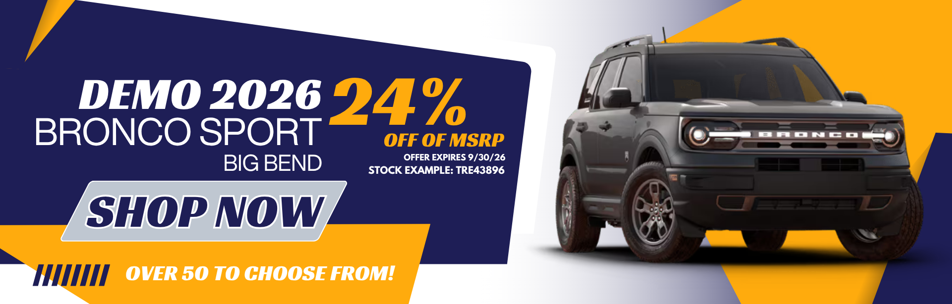 2026 Bronco Sport Offer