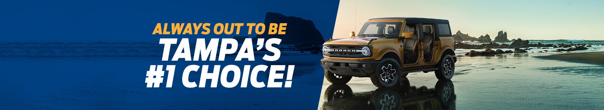 Always out to be Tampa's #1 Choice